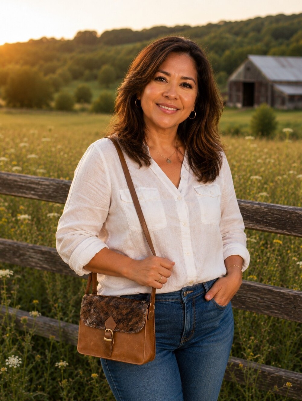 Handcrafted Genuine Leather Crossbody/ Clutch - Picture 5 of 16